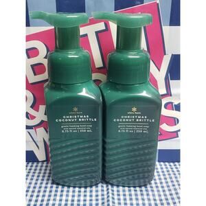 BBW Christmas Coconut Brittle Gentle Foaming Hand Soap 2 Pack